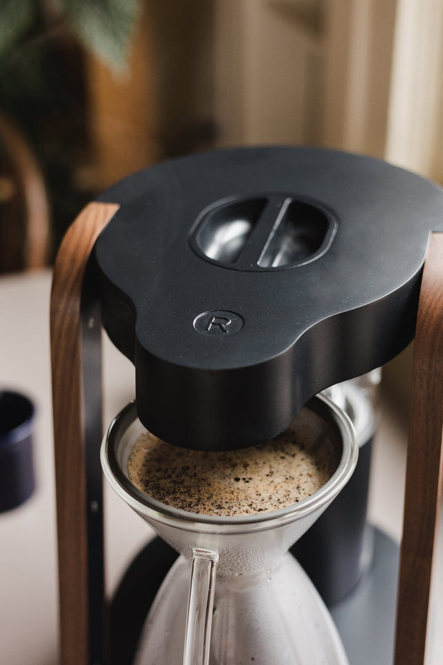 Ratio Eight Coffee Maker in Black, from Clive Coffee, lifestyle
