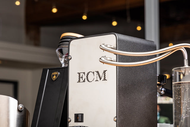 ECM Puristika Single Boiler Espresso Machine backside lifestyle
