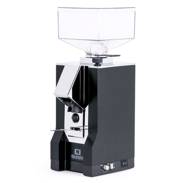 Eureka Mignon Silenzio espresso grinder, black, from Clive Coffee, knockout