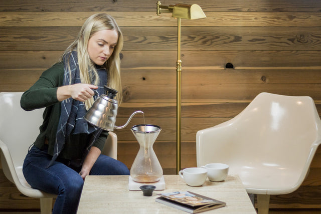 Chemex Eight Cup Coffeemaker Glass Handle from Clive Coffee - Lifestyle - large