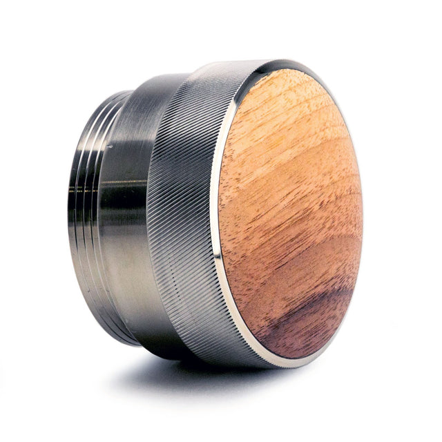 Saint Anthony Industries New Levy Tamp on its side, walnut, Clive Coffee - Knockout (Walnut)