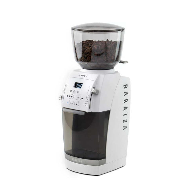 Baratza Vario + Coffee and Espresso Grinder, white, from Clive Coffee, knockout