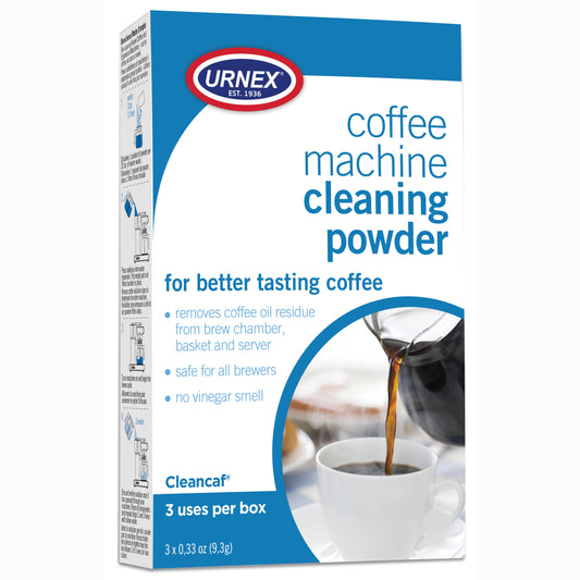 Urnex cleancaf coffee machine cleaning powder 3 pack, Clive Coffee - knockout