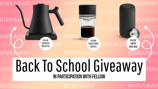 Back to School Giveaway Fellow Stagg Kettle, Pour Over Set, Carter Mug