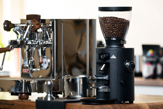 Mahlkonig X54 Home Coffee Grinder Lelit Bianca Espresso Machine Cafelat Corner Tamping Mat