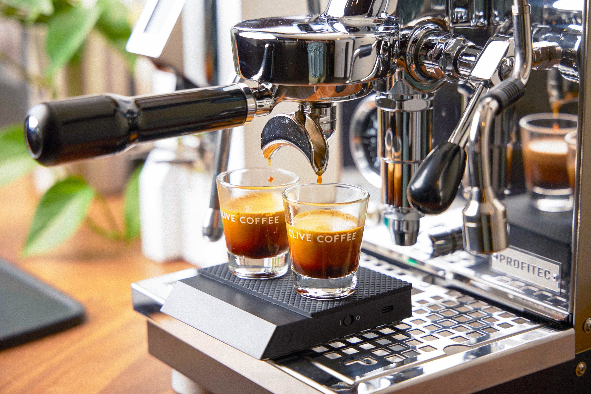 Espresso Accessories, Coffee Scale, Portafilter, Espresso Shots, from Clive Coffee, lifestyle