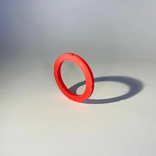 Red silicone 6mm group head gasket for La Marzocco commercial espresso machines.