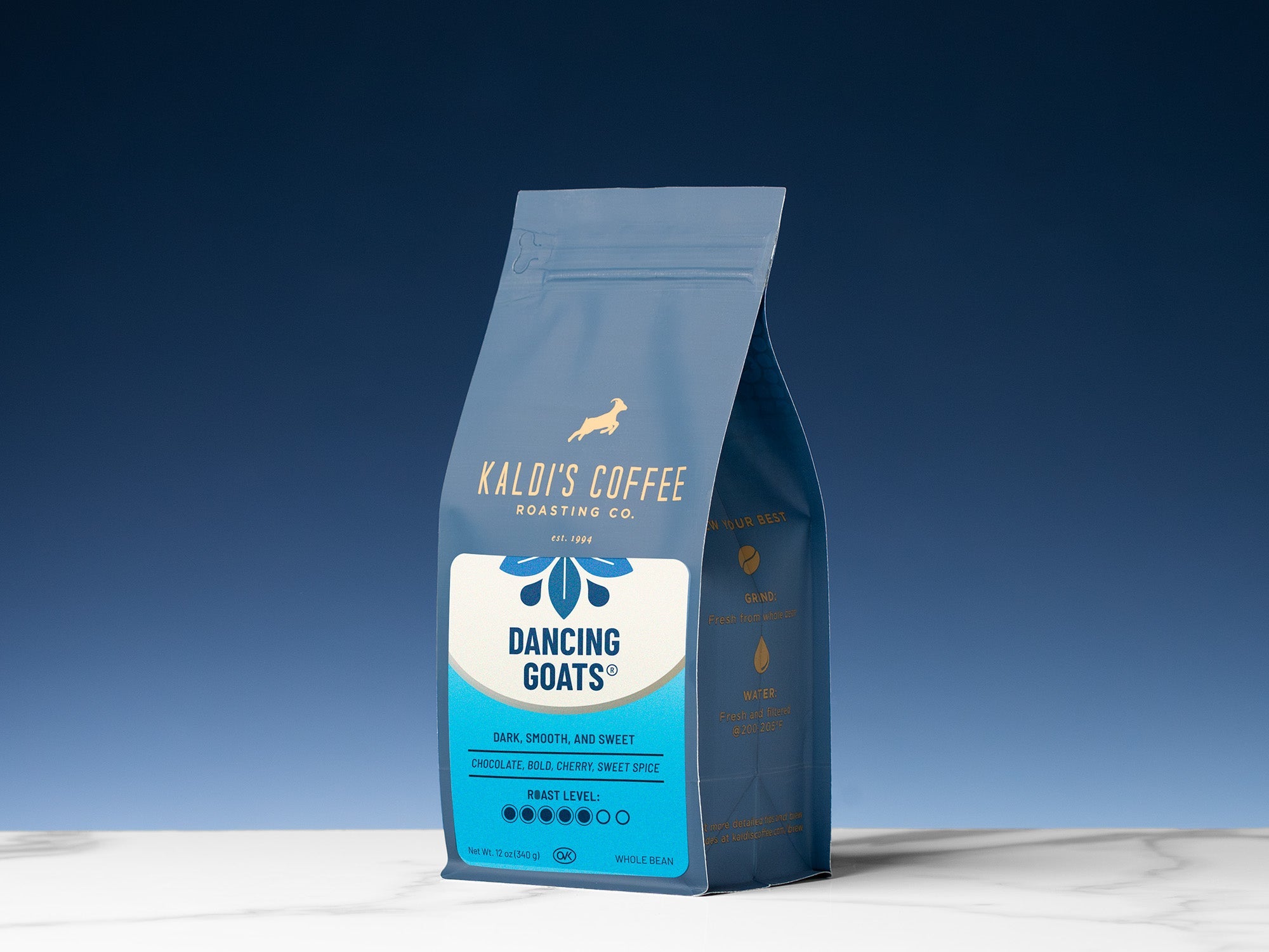 Dancing Goats® Blend | Bold Dark Roast Coffee | Clive Coffee