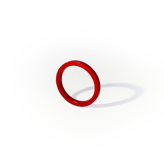 Red silicone 6.3mm group head gasket for La Spaziale 53mm espresso machines