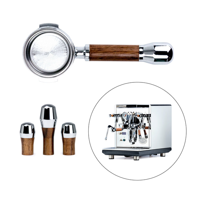 ECM Synchronika Touch Point Kit Walnut, Knockout, from Clive Coffee (ECM Synchronika • Walnut)