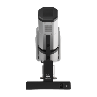 Rear view of Weber Workshops EG-1 Mk.3 grinder highlighting the black top cap and sturdy base