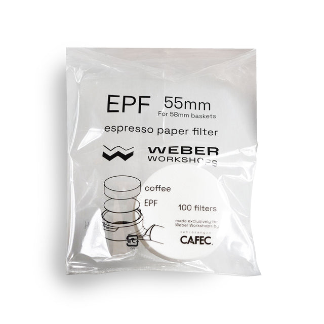 WEBER WORKSHOPS, EPF 55mm, Espresso Paper Filters, Clive Coffee (55mm)