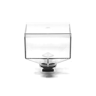 Clear Eureka Mignon 300-gram hopper with lid for Mignon coffee grinders