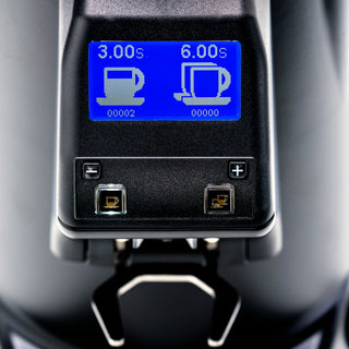 Eureka Zenith 65E High-Speed Espresso Grinder black, digital display Clive Coffee - Knockout