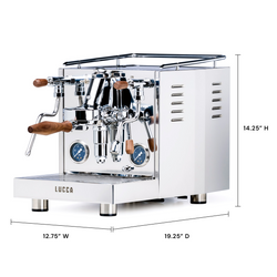 LUCCA M58 Sunto Espresso Machine dimensions