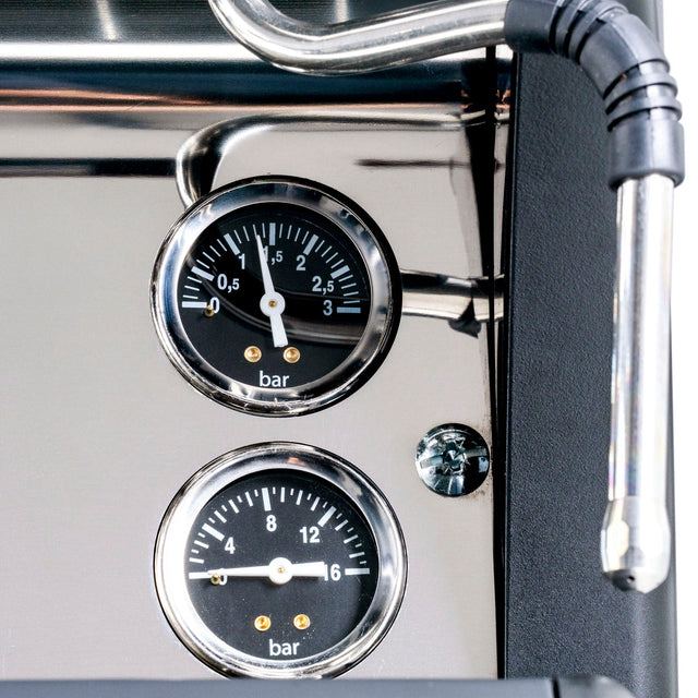 LUCCA A53 Pro Espresso Machine gauge knockout - by Clive Coffee