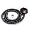 Coiled black spiral drain hose with red edged connector for LUCCA A53 drip tray kit
