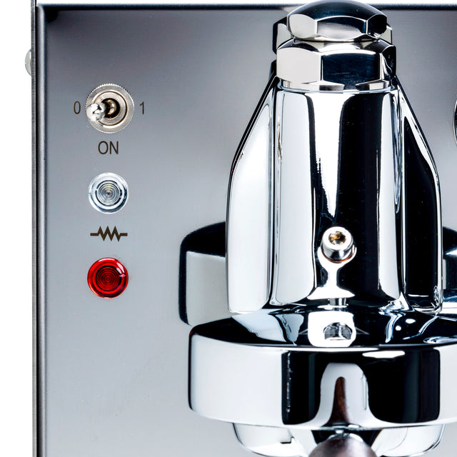 LUCCA Solo Espresso Machine in Stainless Steel from Clive Coffee - knockout