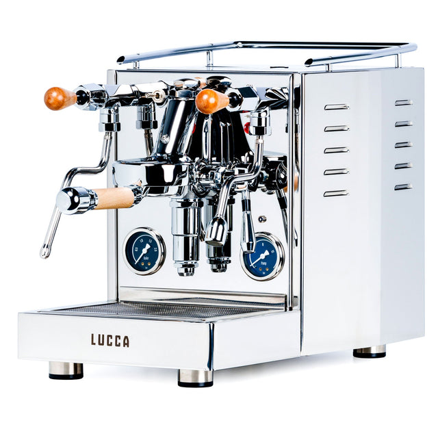 LUCCA X58 Espresso Machine from Clive Coffee (X58 w/ Maple) - knockout