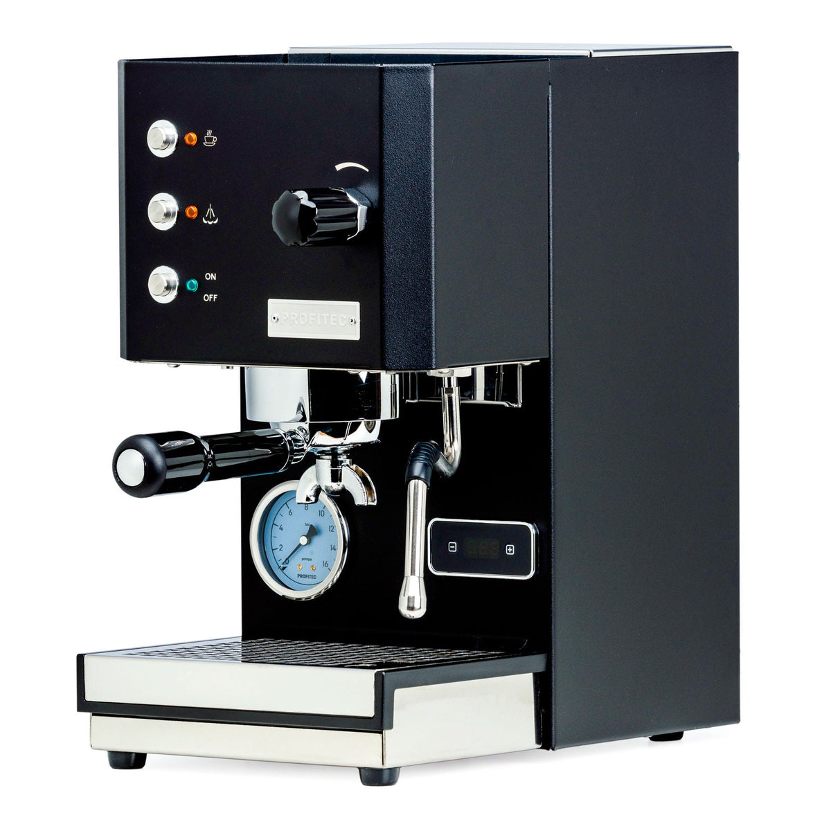 Clive Coffee product image of the black original-generation Profitec GO espresso machine