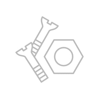 Line drawing of a wrench and hex nut representing a replacement part for espresso equipment