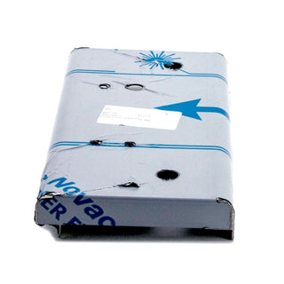 Profitec Pro 300 face panel in light gray metal with blue decorative lines and mounting holes