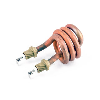 Copper spiral heating element with brass fittings for the Pro 300 brew boiler