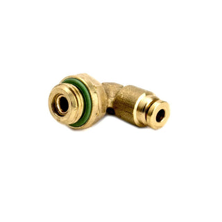 La Spaziale elbow push connect inlet fitting with green gasket