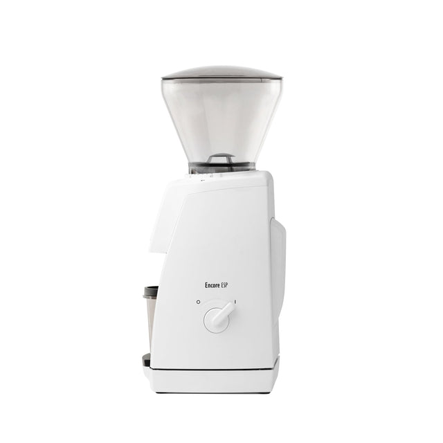 Baratza Encore ESP, White, Espresso Grinder, side view, from Clive Coffee, knockout