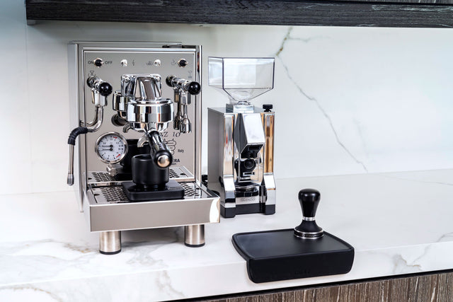 Pullman Big Step Tamper with Bezzera BZ10 espresso machine from Clive Coffee - Lifestyle
