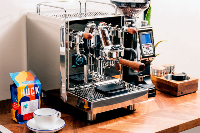 Bezzera Duo MN Espresso Machine with Chrome Eureka Atom 75 Grinder, Clive Coffee - Lifestyle