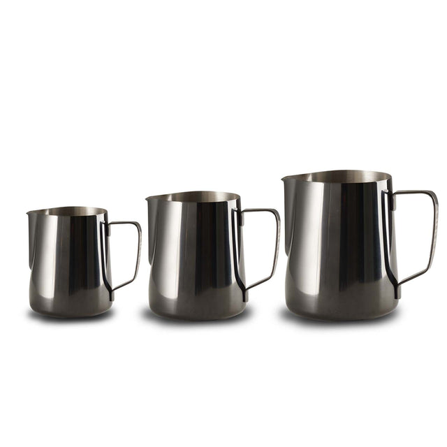 LUCCA Milk Steaming Pitchers, black, Clive Coffee, knockout
