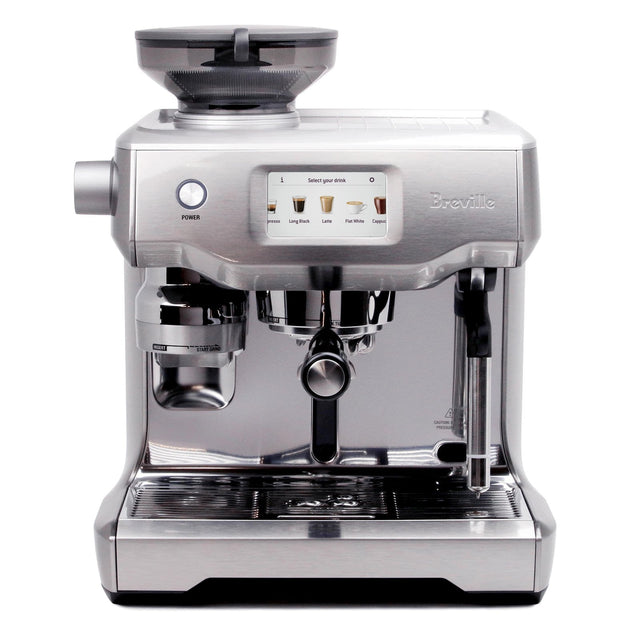 Breville Oracle Touch Espresso Machine, front view, Clive Coffee, knockout