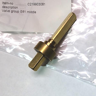 E61 middle valve assembly in plastic bag with label