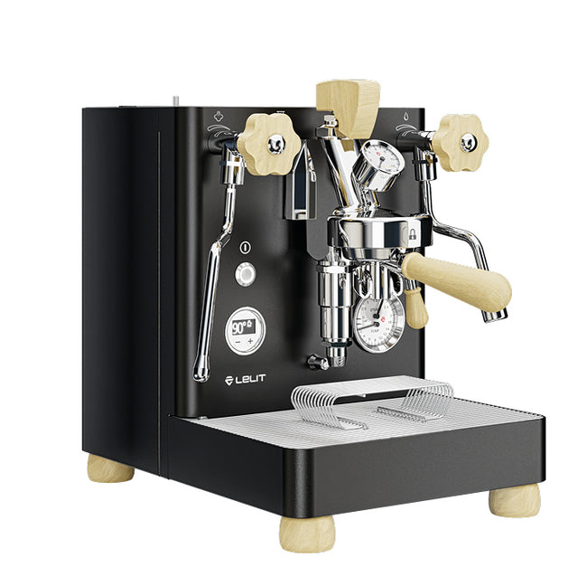 Lelit Bianca V3 dual boiler flow profiling home espresso machine in black, Clive Coffee - Knockout