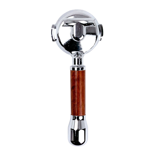 Clive Style 7 Wood Spouted Portafilter in bubinga, Clive Coffee - Knockout (Bubinga)