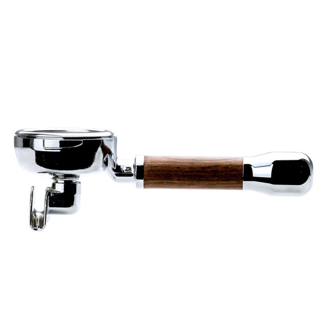 Clive Style 7 Wood Spouted Portafilter in walnut, Clive Coffee - Knockout (Walnut)