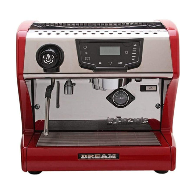 La Spaziale Dream Espresso Machine in red, Clive Coffee - Knockout