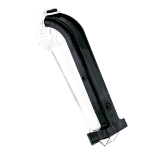 Eureka Atom Chute V2 upgrade part for the Atom grinder with a curved black chute and clear housing