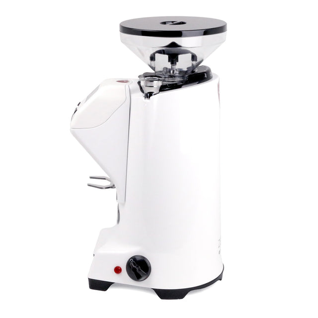 Eureka Zenith 65E High-Speed Espresso Grinder white, side, Clive Coffee - Knockout