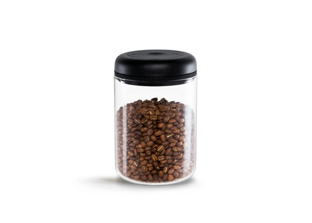 Fellow Atmos Vacuum Sealed Coffee Canister clear glass 1.2L from Clive Coffee - Knockout