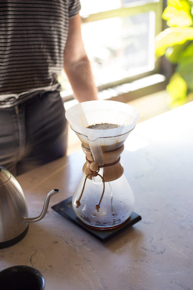 Chemex Pre-Folded Filters Round, Clive Coffee - Lifestyle