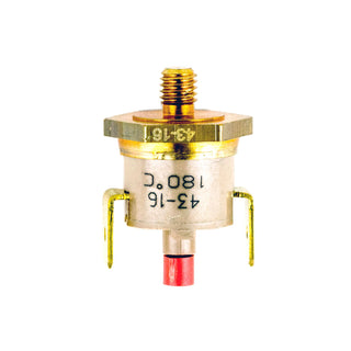La Spaziale 180C safety switch with brass threaded stem and mounting hardware.