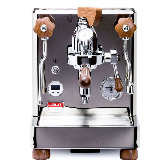 Lelit Bianca dual boiler flow profiling home espresso machine from front, Clive Coffee - Knockout