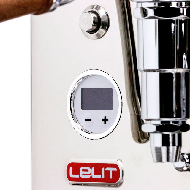 Lelit Bianca dual boiler flow profiling home espresso machine, closeup on PID, Clive Coffee - Knockout