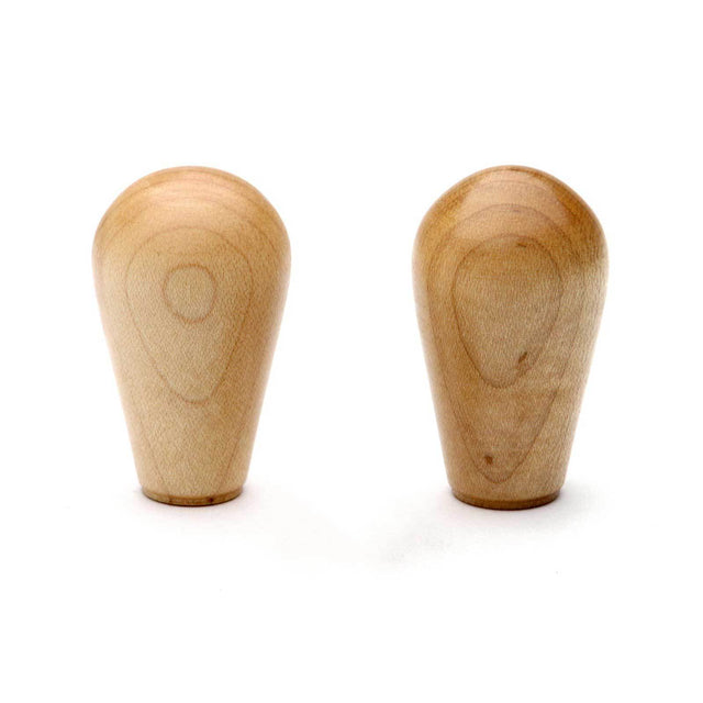 Wood Knobs in maple, set of 2 from Clive Coffee - Knockout (Maple)