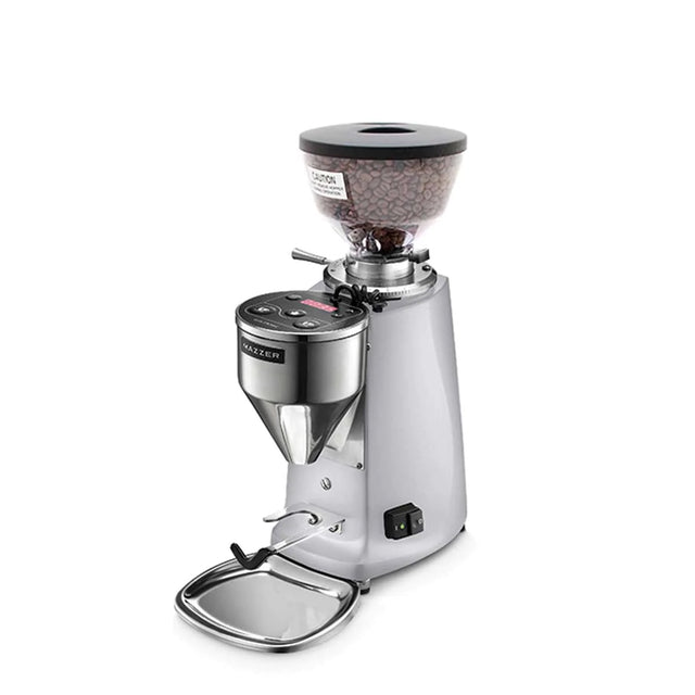 Mazzer Mini Doserless Type A Espresso Grinder, silver, from Clive Coffee, knockout