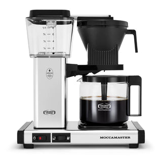MoccaMaster KBGV Select Coffee Maker, Polished Silver, from Clive Coffee, knockout