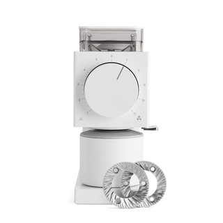 Fellow Ode Brew Grinder Gen 2  in white with burrs from Clive Coffee  - knockout