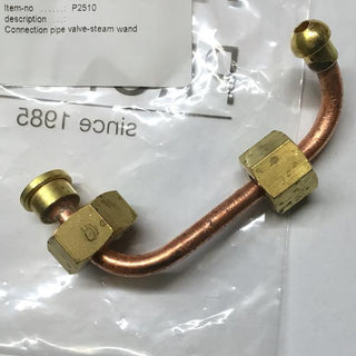 Copper steam wand connection pipe with brass fittings for Profitec Pro 300